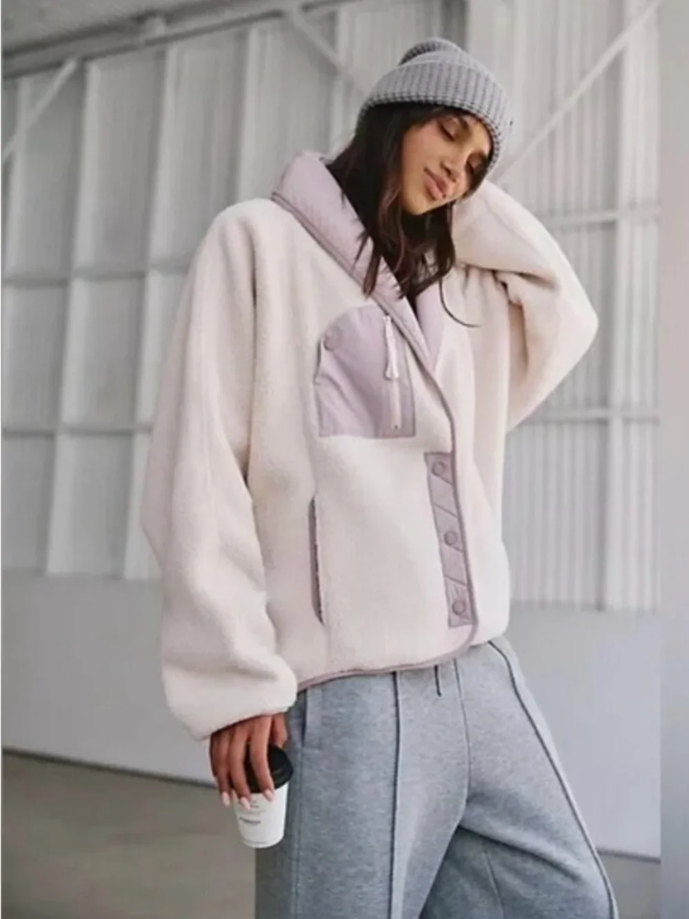 027 Free People Movement Hit The Slopes Jacket NWT Home Plate Combo Size Small - Picture 1 of 13